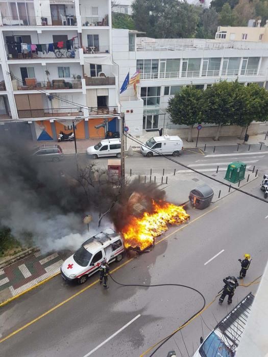 Incendio en el centro de Ibiza