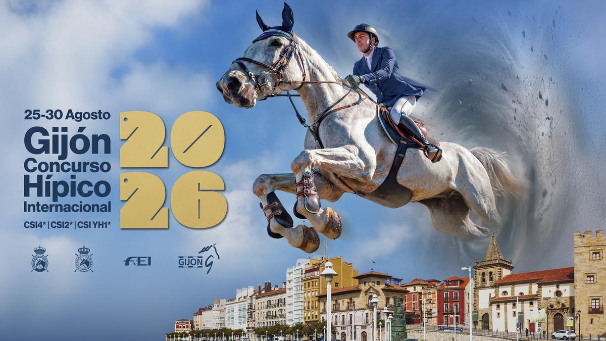 Cartel oficial del Hípico de Gijón de 2026.