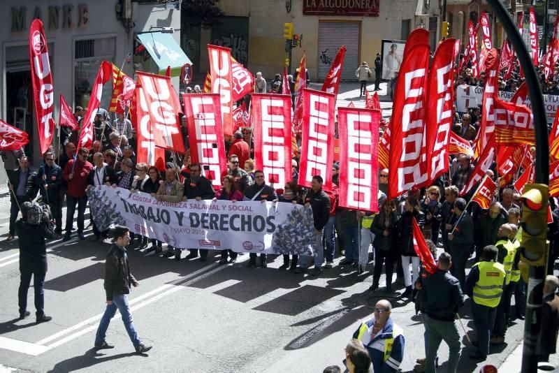 Escenas del Día del Trabajador en Zaragoza