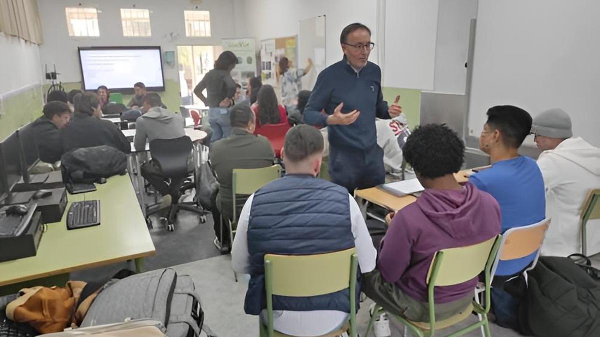 Un aula del IES El Palmeral