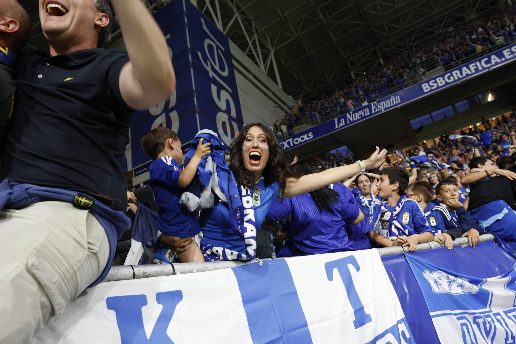 Así se vivió en el Carlos Tartiere la final del play-off entre el Real Oviedo y el Mirandés