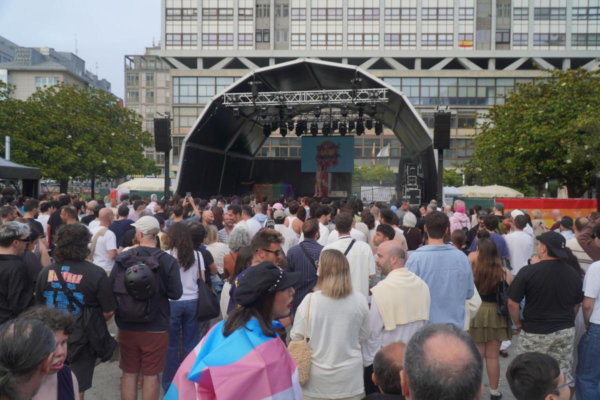 Segunda jornada del Atlantic Pride en la plaza de Pontevedra Segunda jornada del Atlantic Pride en la plaza de Pontevedra