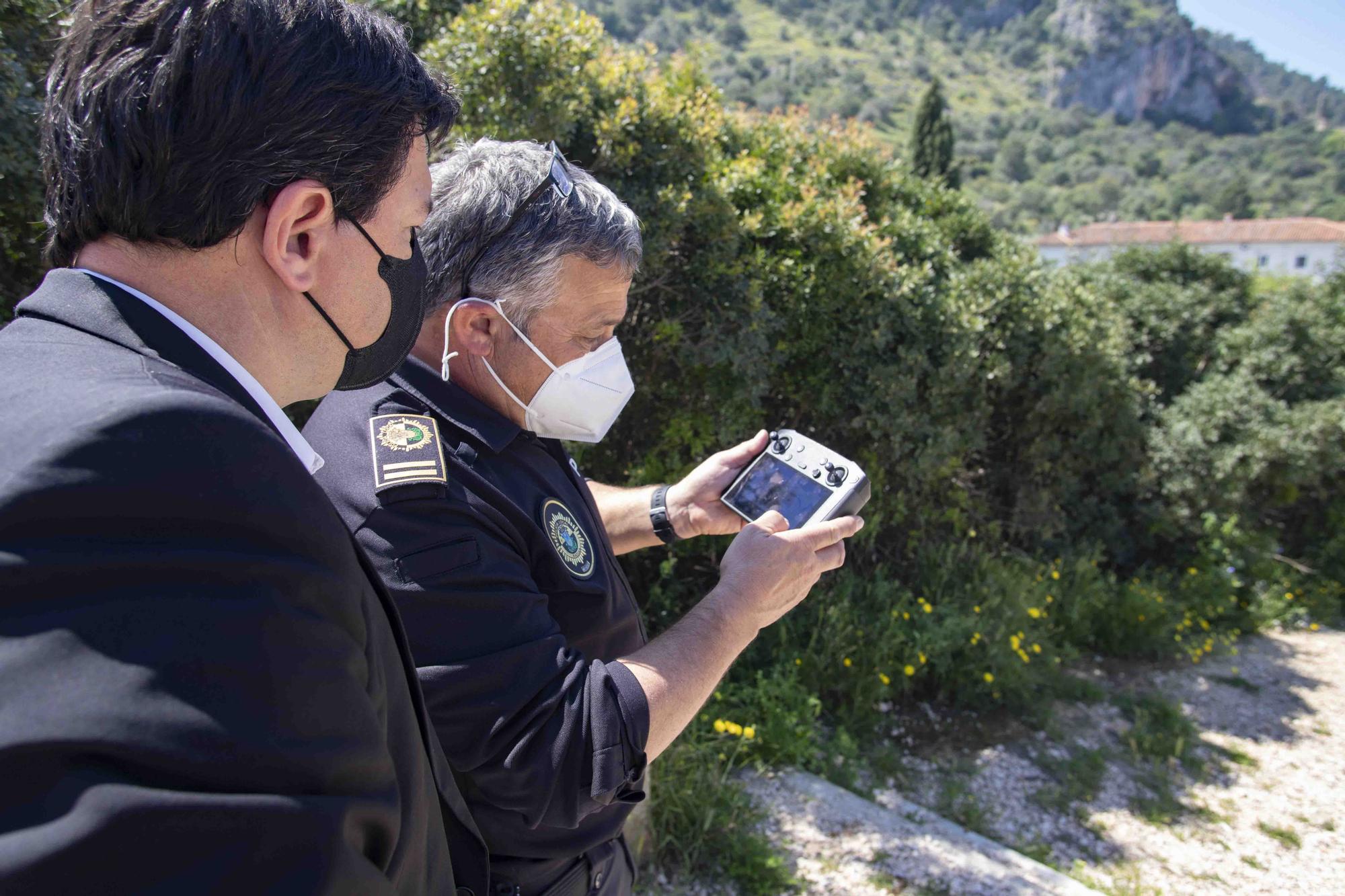 Sobrevuelan con un dron el casco antiguo de Xàtiva para identificar inmuebles en mal estado