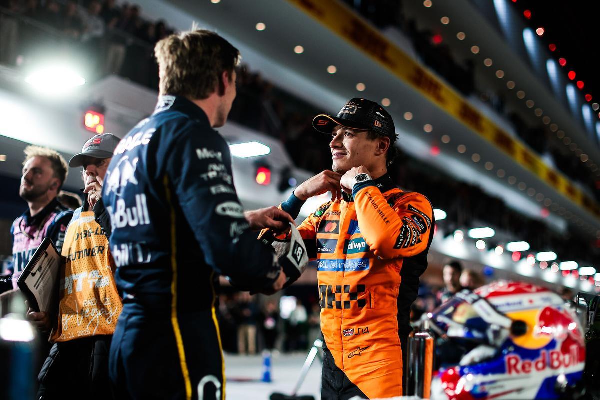 Lando Norris tras la carrera del GP de Las Vegas.
