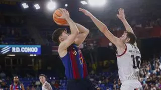 Juan Núñez juega su mejor partido como azulgrana y lidera la victoria del Barça ante el Casademont Zaragoza