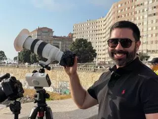 El eclipse deja A Coruña con ganas de más: "Ya me han escrito varios que en 2027 se vienen conmigo a Tánger"