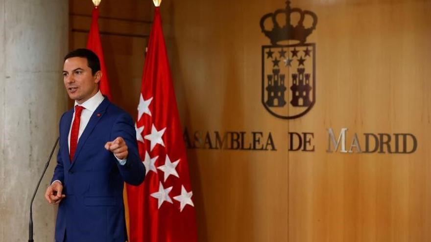 El secretario general del PSOE de Madrid y portavoz del partido en la Asamblea regional, Juan Lobato
