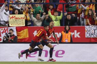 Joselu, tras marcar con la selección: "Ha sido un momento especial y único"