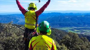 Un rescate de los bomberos de la Generalitat