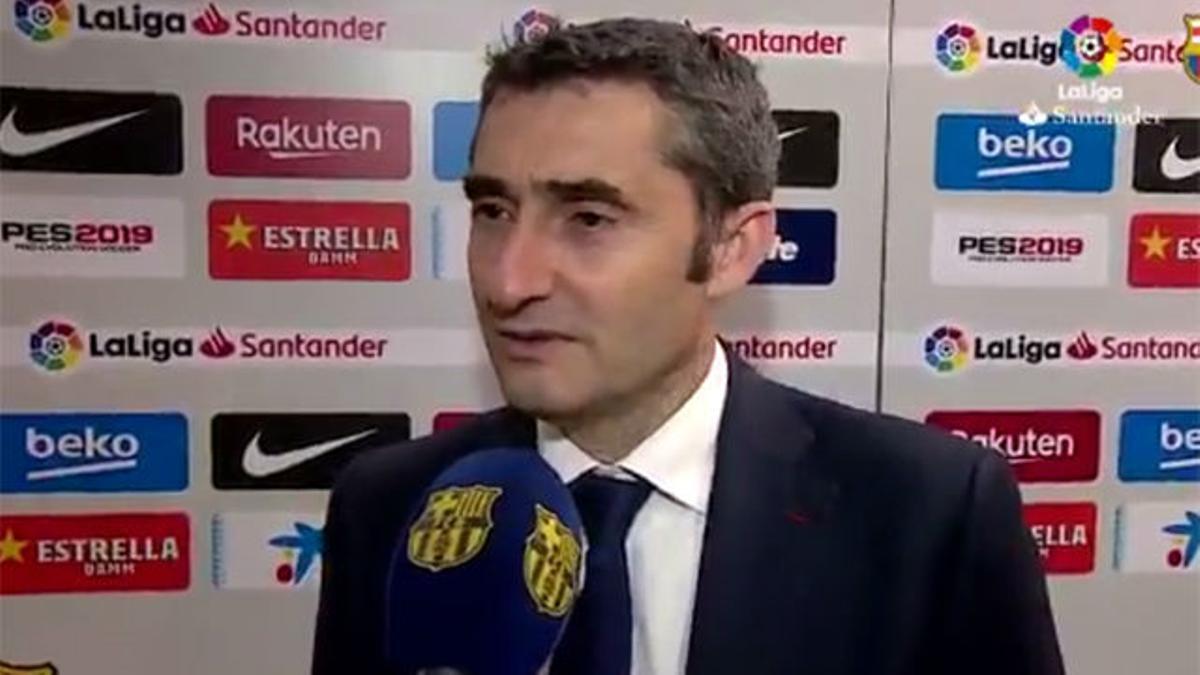 Valverde habló tras finalizar el partido ante el Rayo