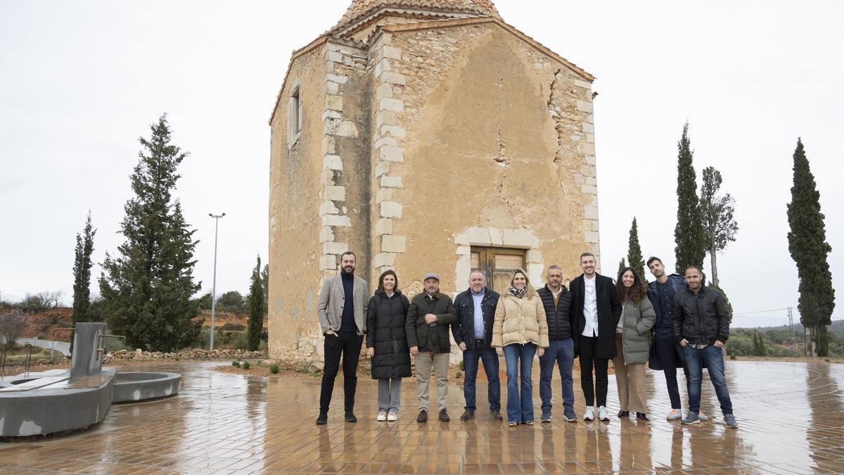 La presidenta de la Diputación, Marta Barrachina, ha visitado la actuación en Canet lo Roig