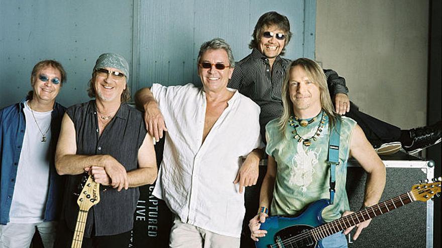 La formación actual de la mítica Deep Purple, banda pionera del hard rock.