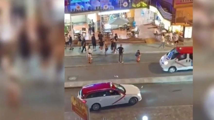 Pelea campal en Playa del Inglés