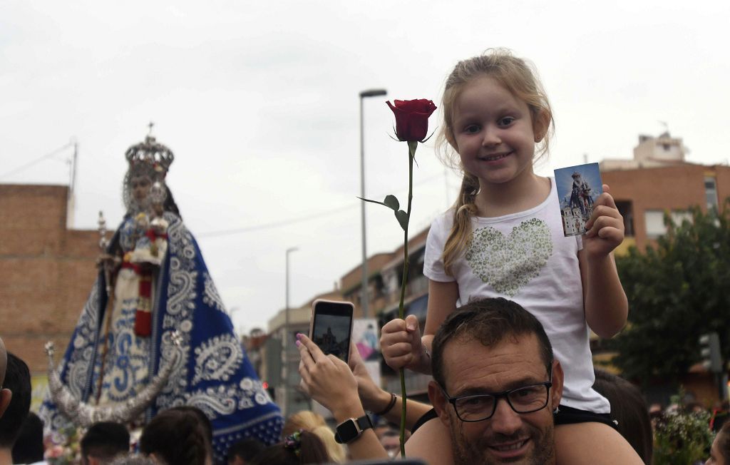 Romería de Murcia: Misa previa y primer tramo del recorrido