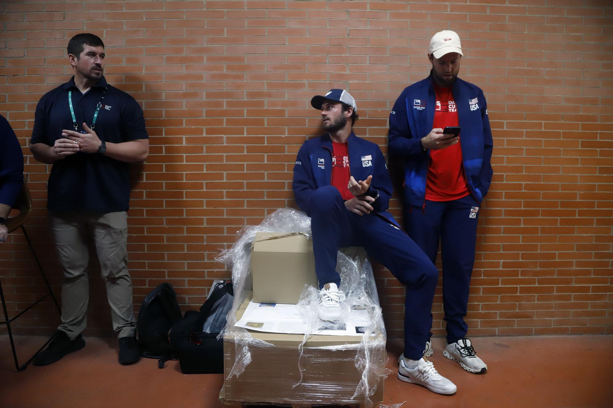 Copa Davis de Málaga | Entrenamientos y rueda de prensa en el Carpena de España y Alemania