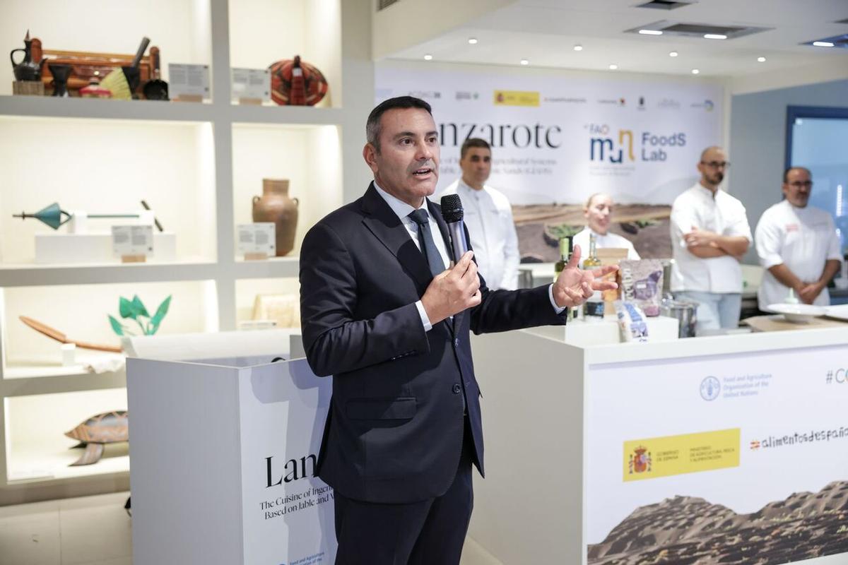 Lanzarote lleva a la FAO la cocina del jable y el volcán