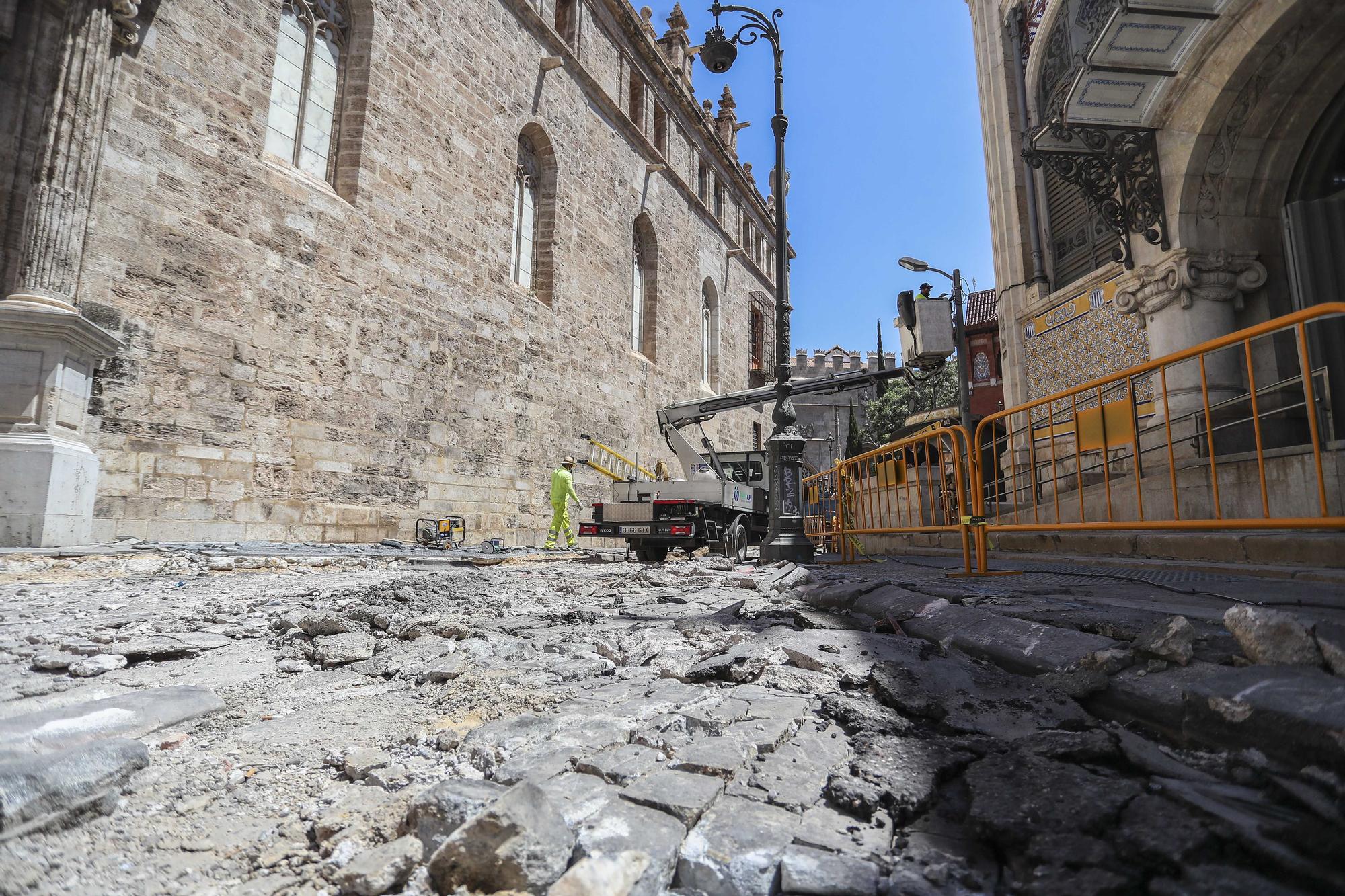 Así avanzan las Obras de la Plaza de Brujas