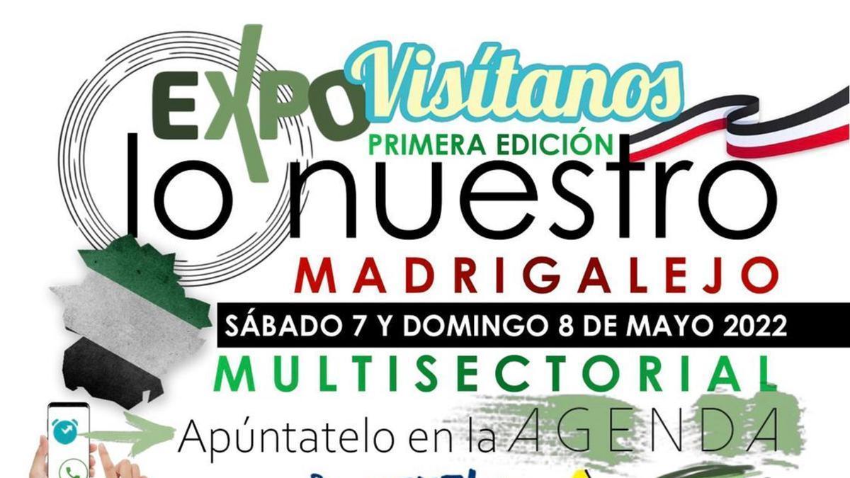 Cartel de la exposición 'Lo nuestro' en Madrigalejo.