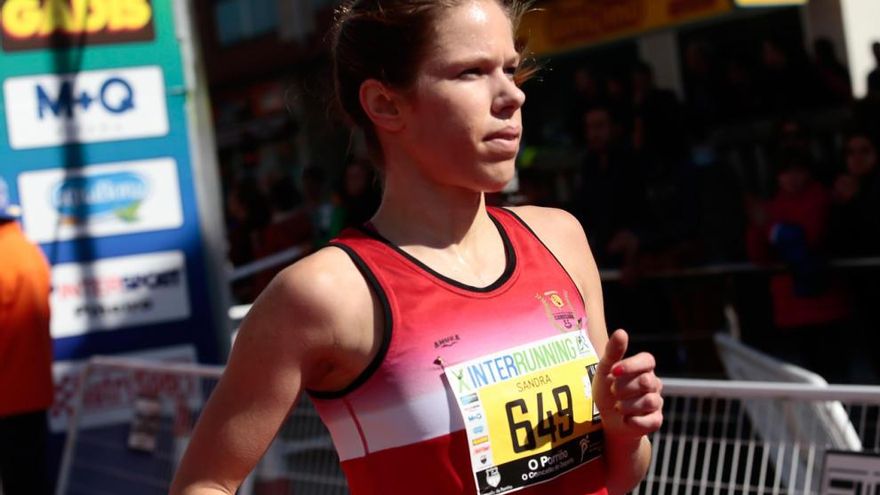 Sandra Mosquera en una carrera reciente // Adrián Irago