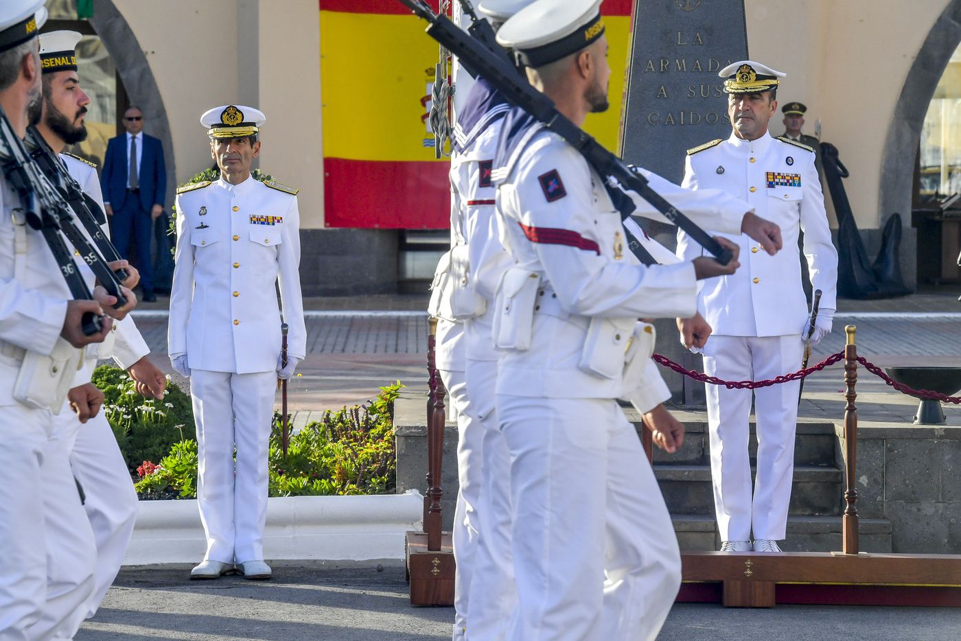 Toma de posesión de Santiago de Colsa, nuevo comandante almirante del Mando Naval de Canarias