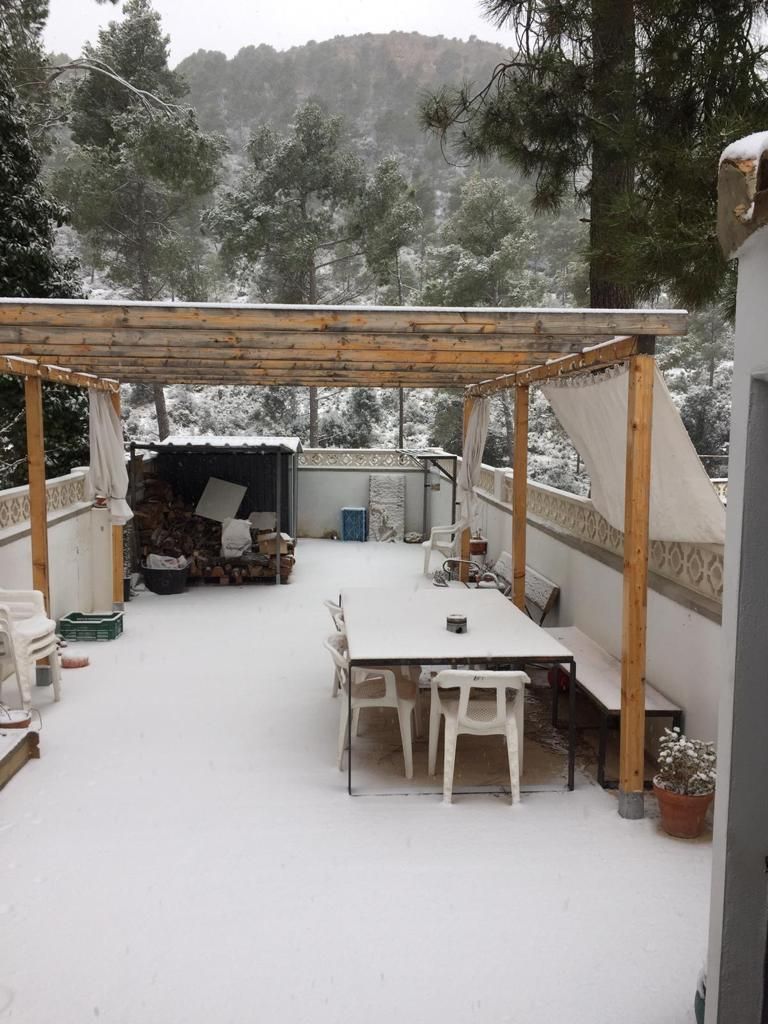 Nieve en Requena y Utiel