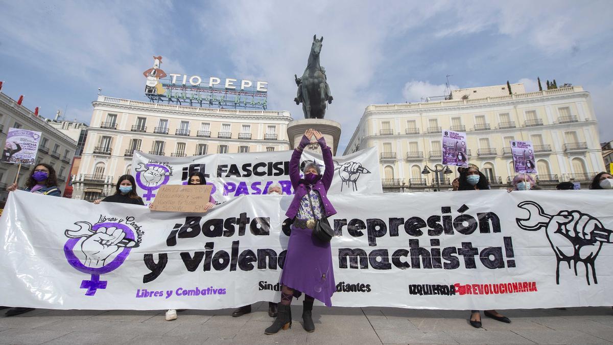 Imagen de la manifestación de 2021 del 8M en Madrid.