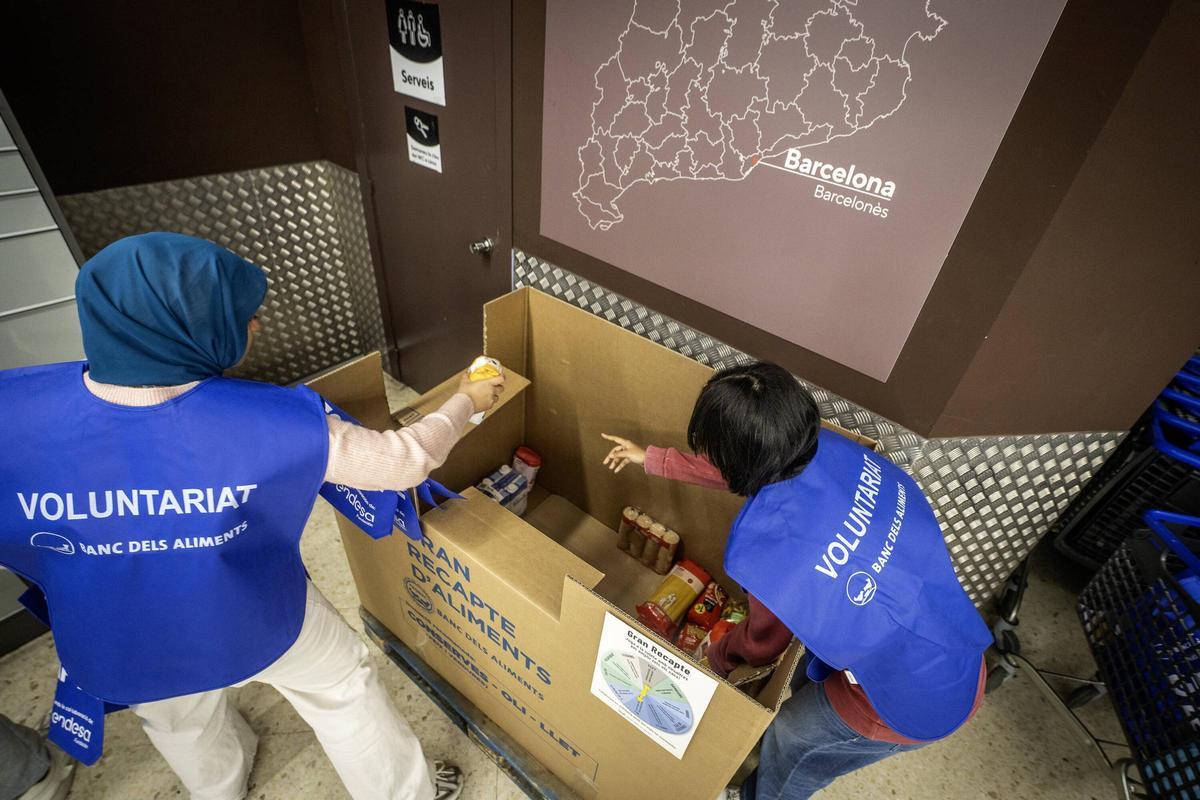Empieza la recogida solidaria de alimentos del Gran Recapte