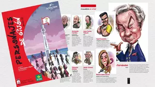El gijonesismo en un libro, LA NUEVA ESPAÑA de Gijón recopila en un libro los 953 personajes caricaturizados por Mortiner y Pablo García
