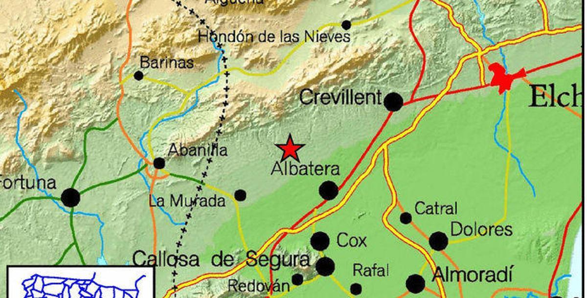 Un terremoto de 4,3 grados se deja sentir en varios municipios de la provincia de Alicante