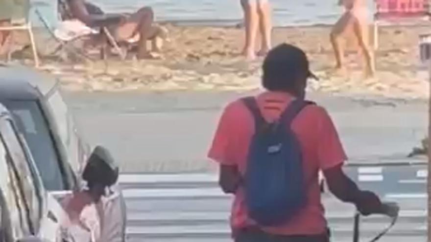 La Guardia Civil sorprende in fraganti al presunto autor del robo en seis coches aparcados junto a zonas de playa
