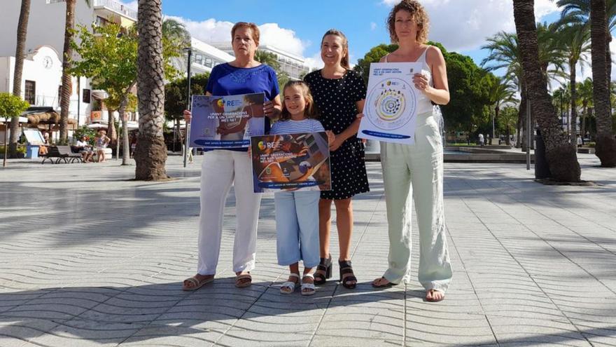 De izquierdaa derecha,Juana Mena;Vega Domínguez;Pepita Torres y Pepita Cardona.