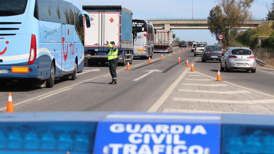 Imagen de las pruebas realizadas en la primavera pasada para tratar de aliviar el tráfico del PTA.