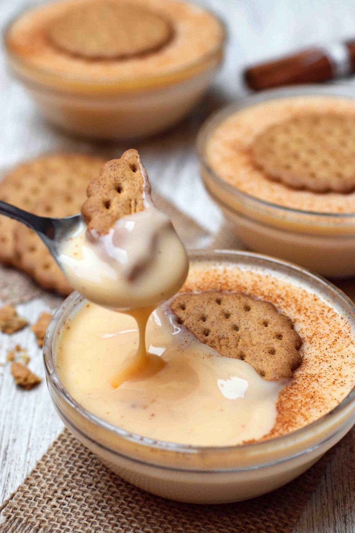 Natillas de vainilla