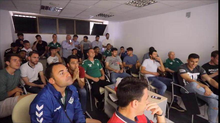 Así ha vivido el CD Castellón el sorteo de segunda ronda del play-off a Segunda B