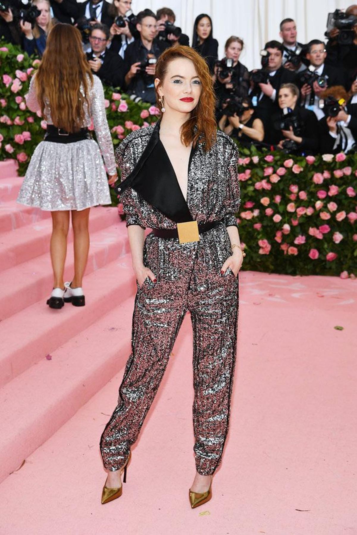 Emma Stone, de Louis Vuitton en la gala MET