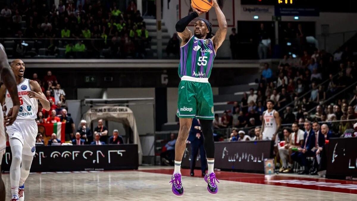 Perry, el mejor del Unicaja en Reggio Emilia.