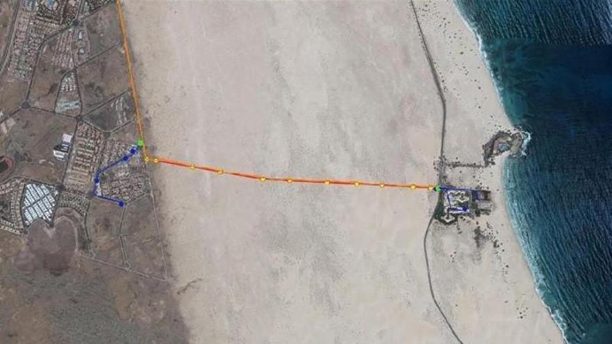 Fuerteventura impulsa eliminar la línea eléctrica de las dunas de Corralejo