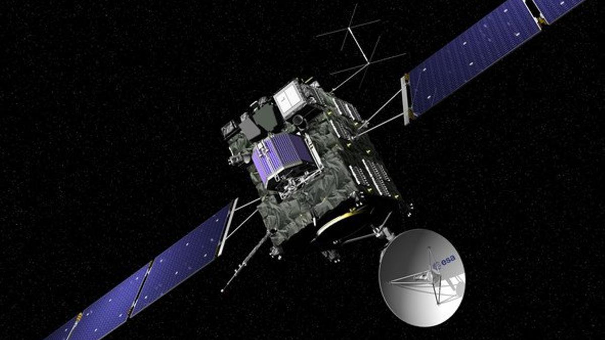 La nave 'Rosetta', en una imagen de la ESA.