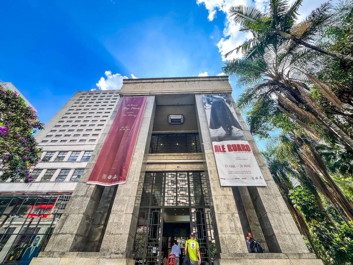 Exterior de la biblioteca Mário Andrade en la ciudad brasileña de Sao Paulo.