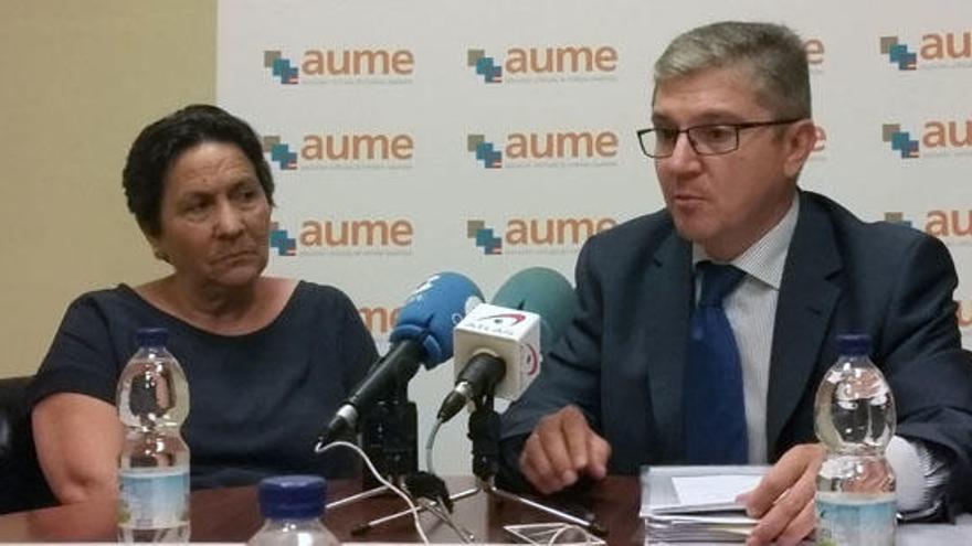 La madre y el abogado del cabo fallecido en Líbano, ayer en rueda de prensa.