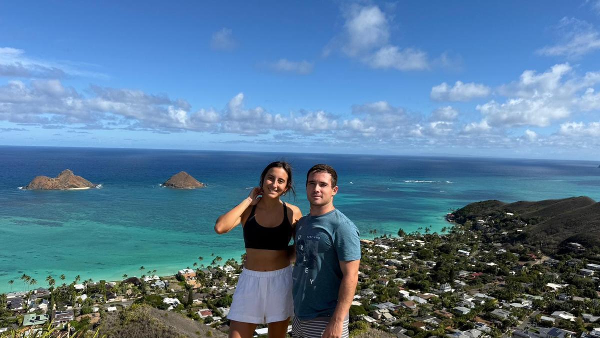 Victoria Estepa y Miguel Pérez, durante su viaje por el mundo.