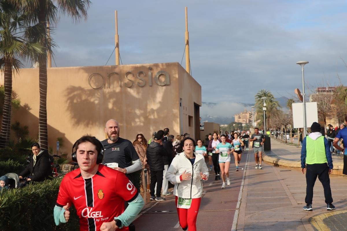 Uno de los participantes, con la camiseta del Real Mallorca
