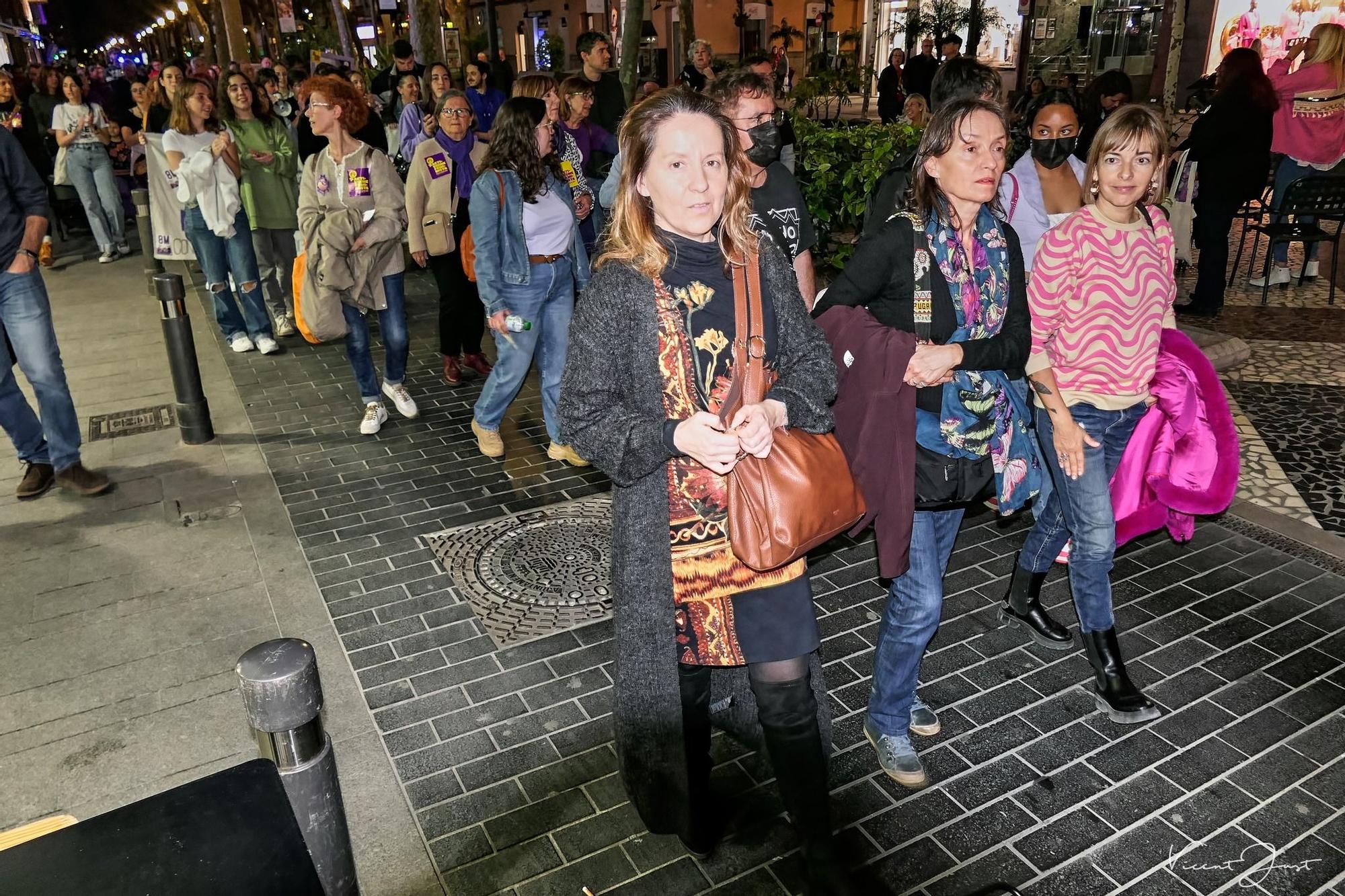 La manifestación feminista del 8M en Gandia