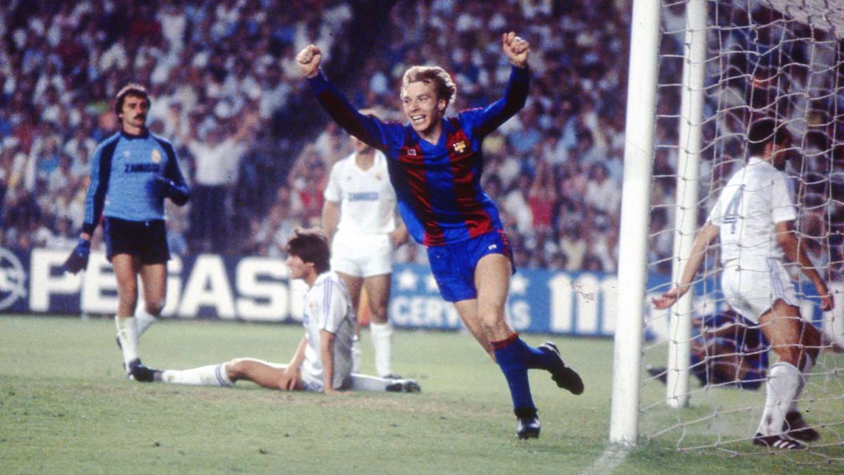 Archibald celebra un gol contra el Real Madrid
