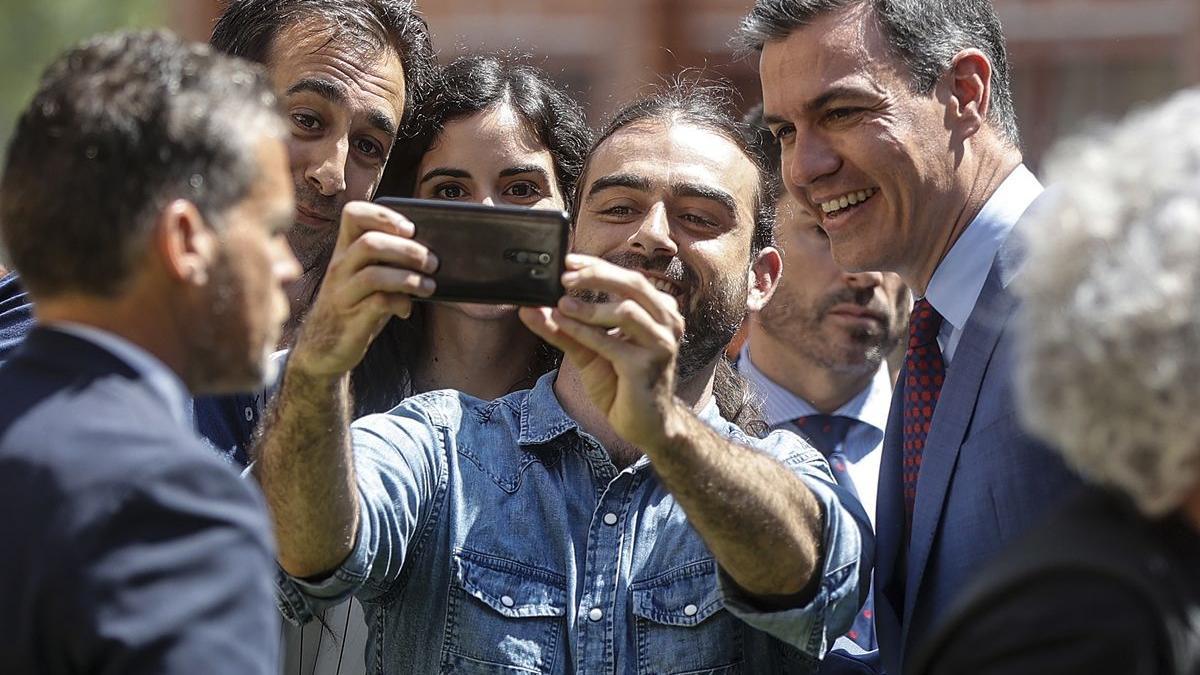 Pedro Sánchez, durante una visita a Valencia.