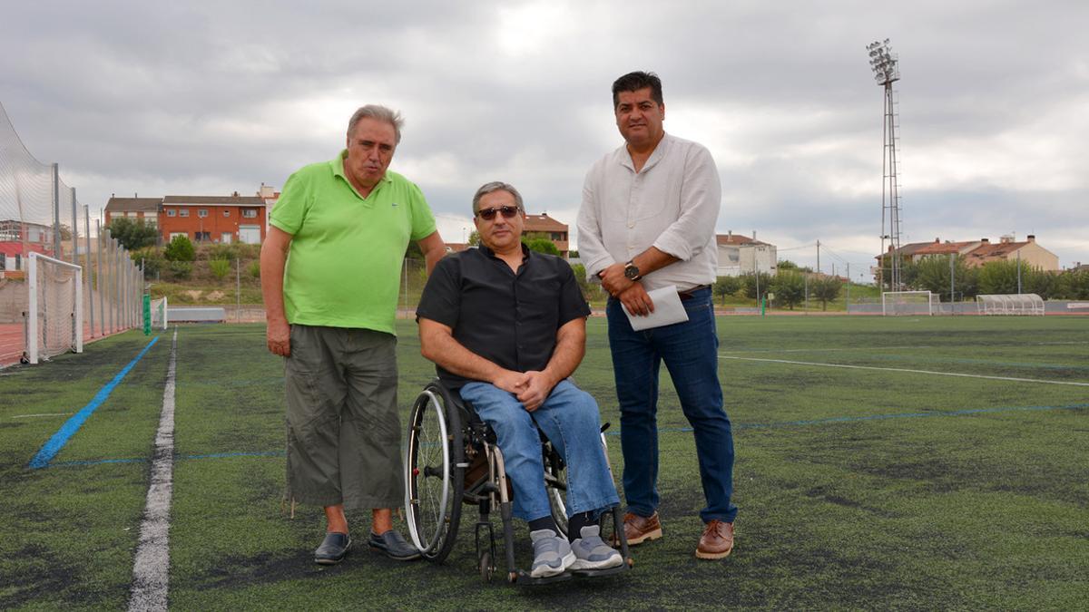 El presidente de la ACEA, el presidente de Horitzó y el concejal de Deportes de Rubí