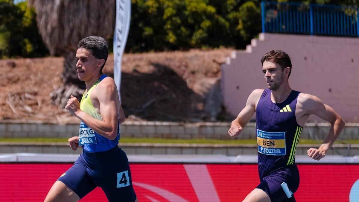 Mariano García, por delante de Adrián Ben en el Campeonato de España de Málaga