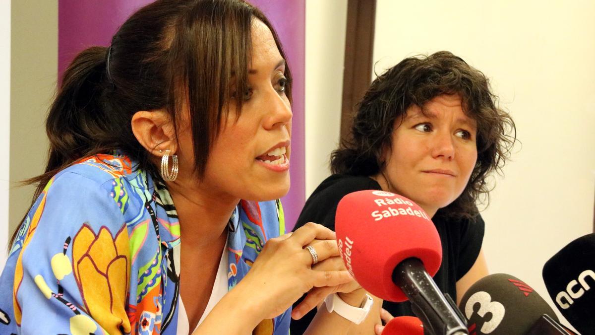 Marta Morell junto a la alcaldesa Marta Farrés