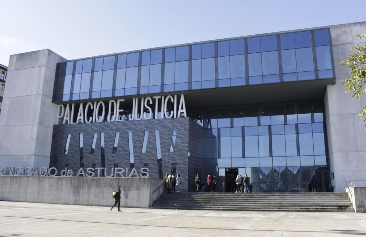 El palacio de Justicia de Gijón.