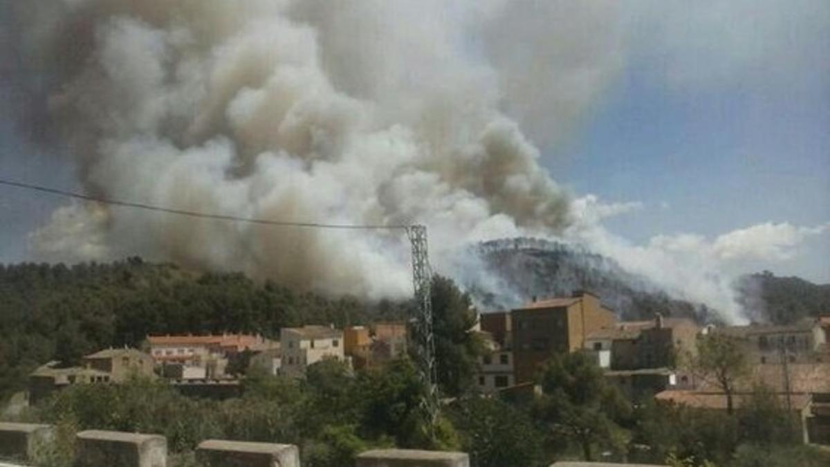 El incendio de Port d'Armentera.